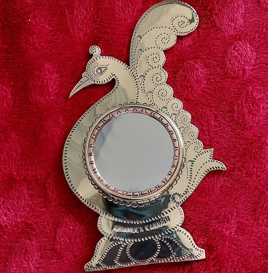 Aranmula Peacock Mirror (Kannadi) with Stand