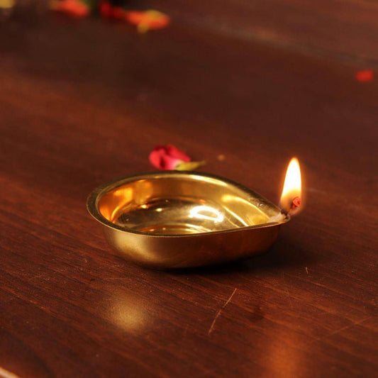 Brass Agal Vilakku Diya Set Of 4 | Traditional navratri diwali gift