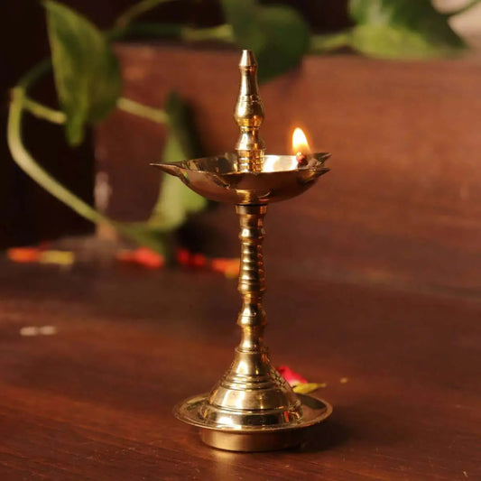 Brass Decor Pooja Lamp - Extra Small Set Of 2