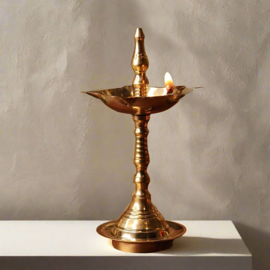Brass Decor Pooja Lamp - Extra Small Set Of 2
