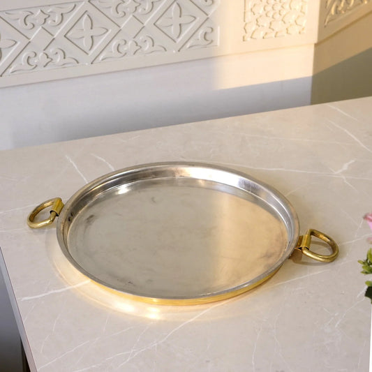 Handcrafted Brass Dosa Tawa | Traditional Indian Flat Pan for Crispy Dosa, Chilla & Roti | Sustainable Cookware
