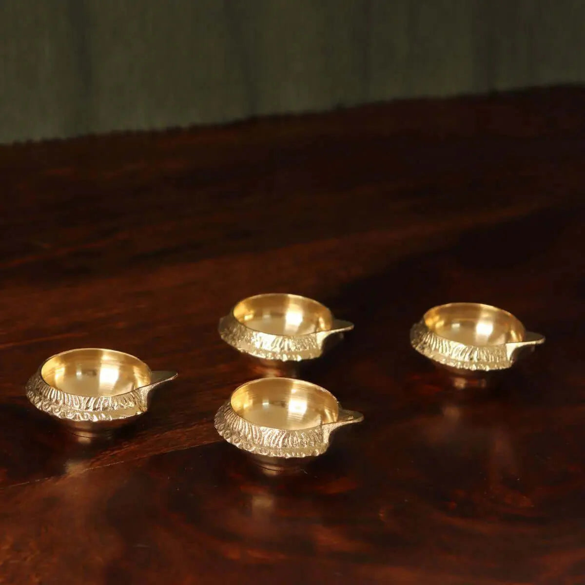 Brass Kuber Deepam Set Of 4 |Traditional auspicious deepam for gifting