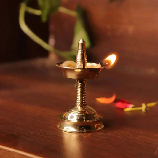 Brass Mini Decor Kerala Deepam Set Of 4