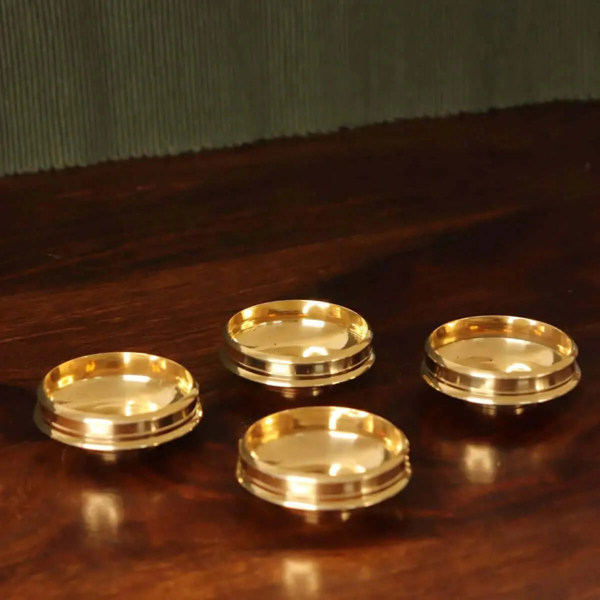 Brass Mini Decor Uruli Set Of 4 |A cherished navratri and diwali gift