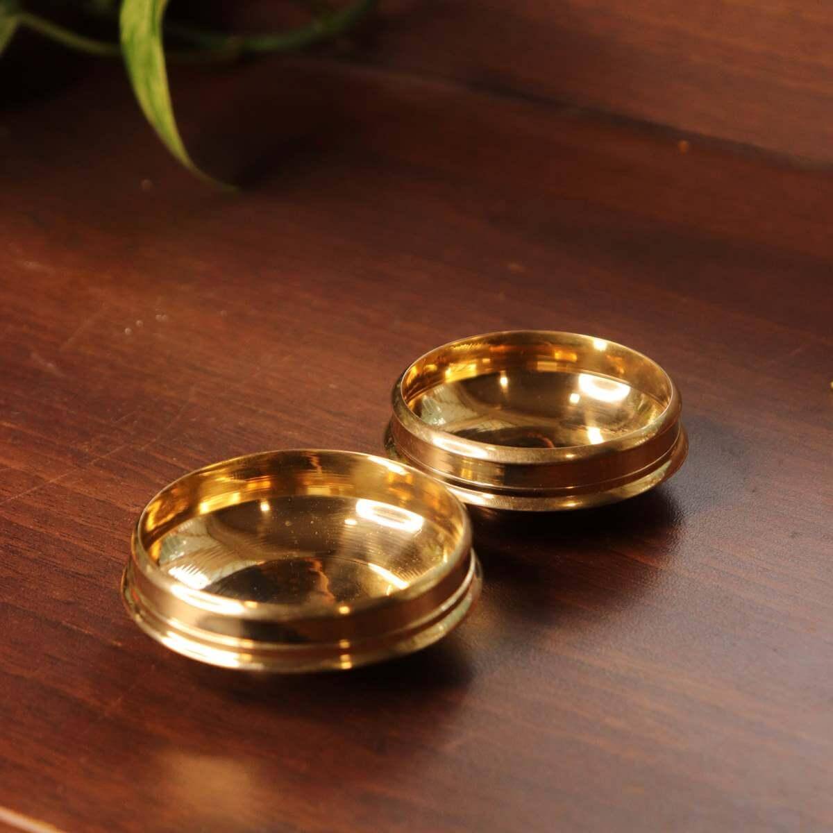 Brass Mini Decor Uruli Set Of 4 |A cherished navratri and diwali gift