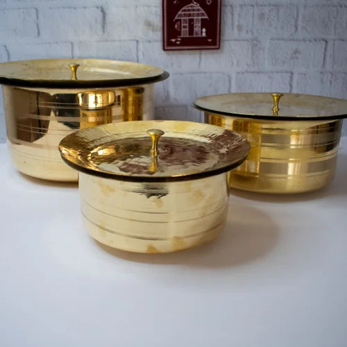 Brass Patila (Topia-Chatti-Bhagona-Pots)