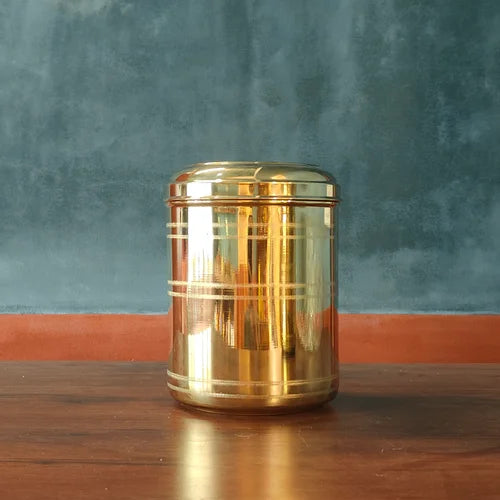 Brass Storage Containers: 4-5 kgs Capacity