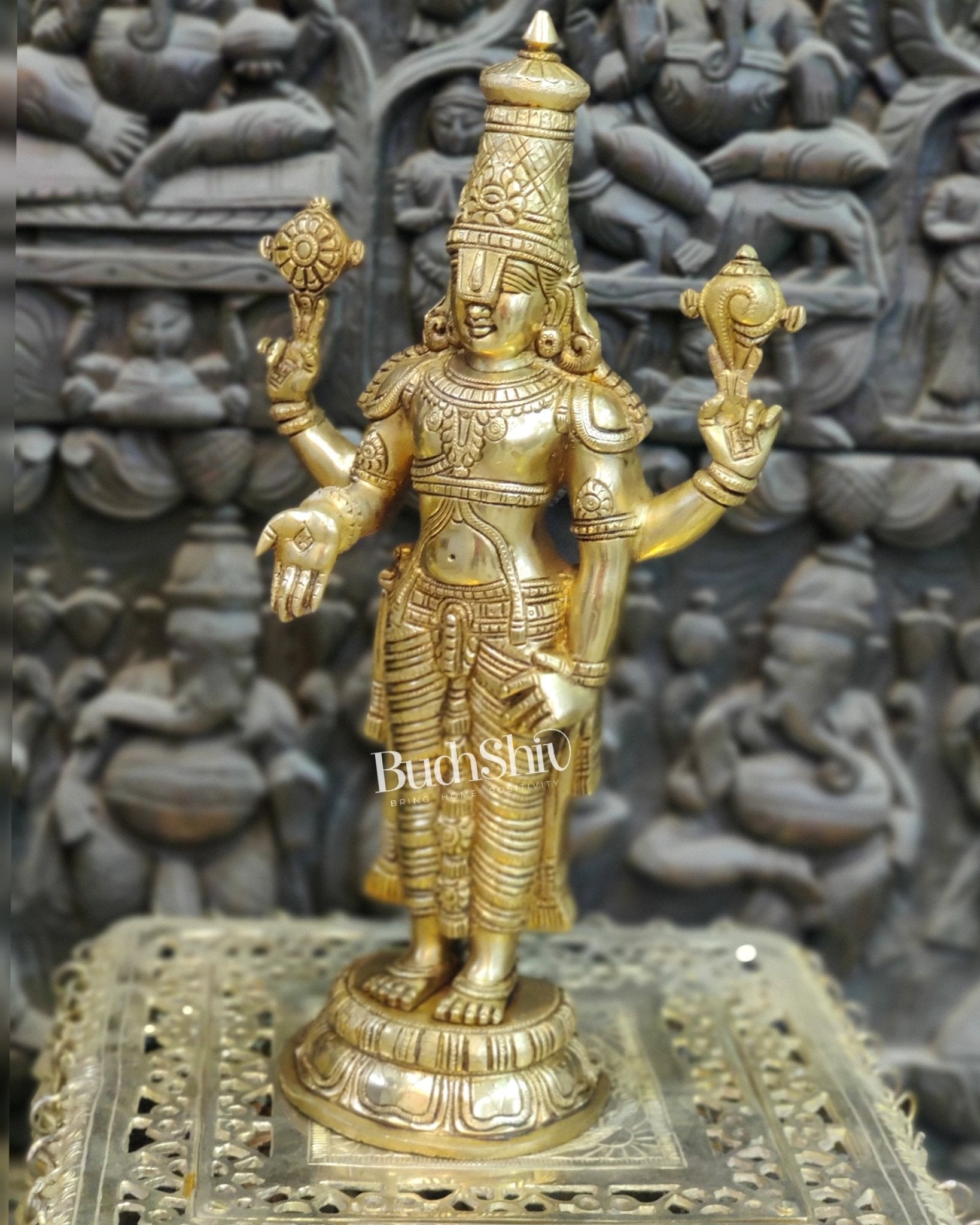 Sama Homes-brass superfine tirupati balaji statue 19