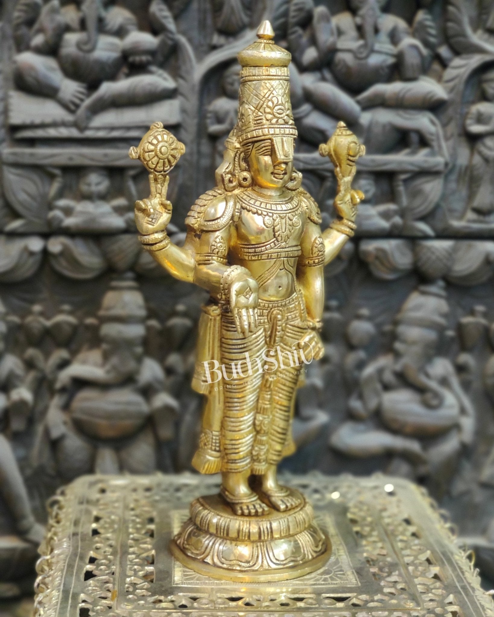Sama Homes-brass superfine tirupati balaji statue 19