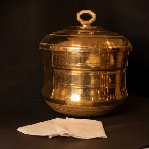 Traditional Brass Idli Pathram | Idli Cooker | Idli Maker Steamer | Tin-Coated Plates | South Indian Cookware | Handcrafted