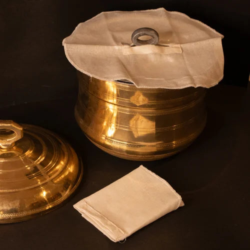 Traditional Brass Idli Pathram | Idli Cooker | Idli Maker Steamer | Tin-Coated Plates | South Indian Cookware | Handcrafted