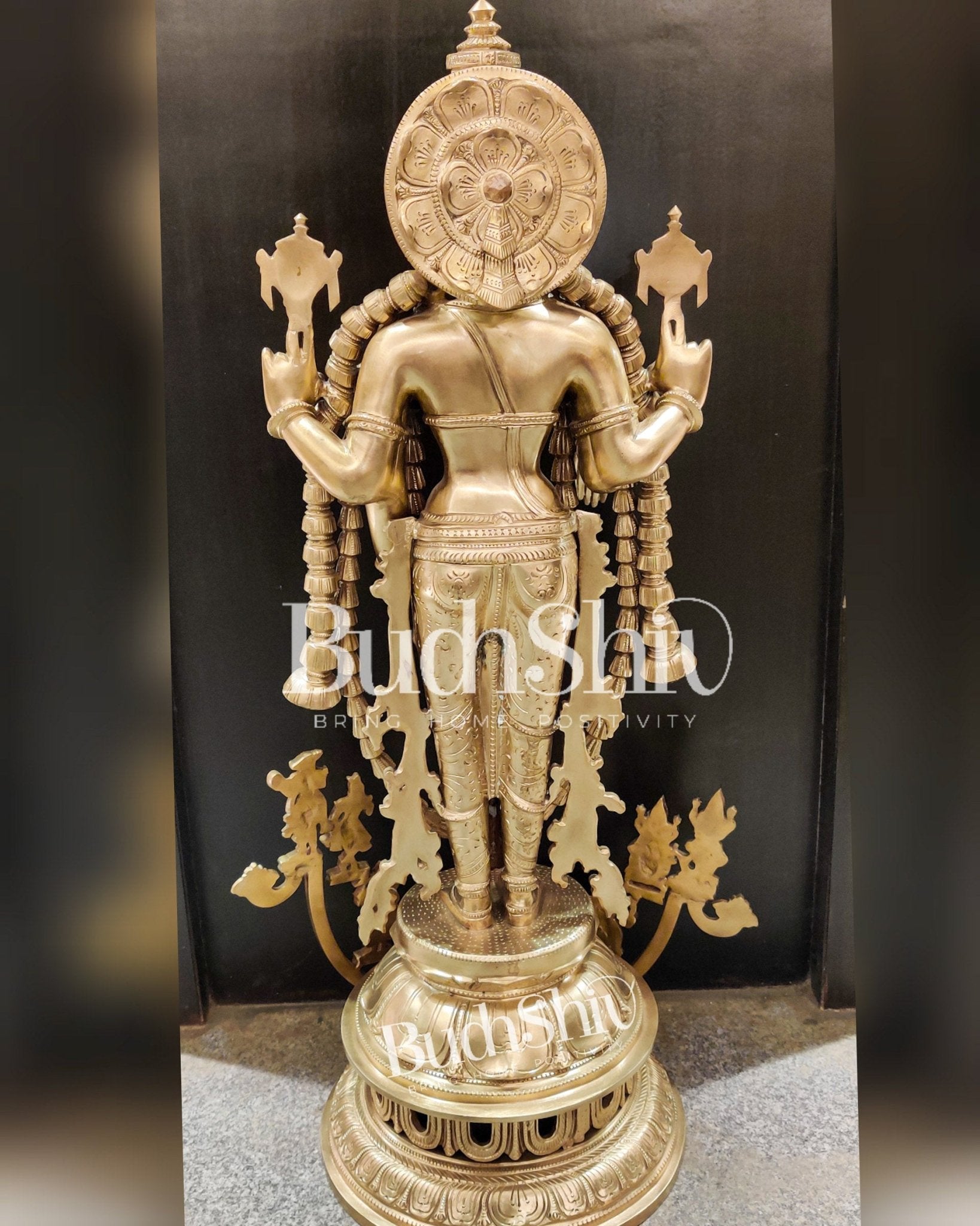 Sama Homes-bronze vishnu statue with dashavatar 35