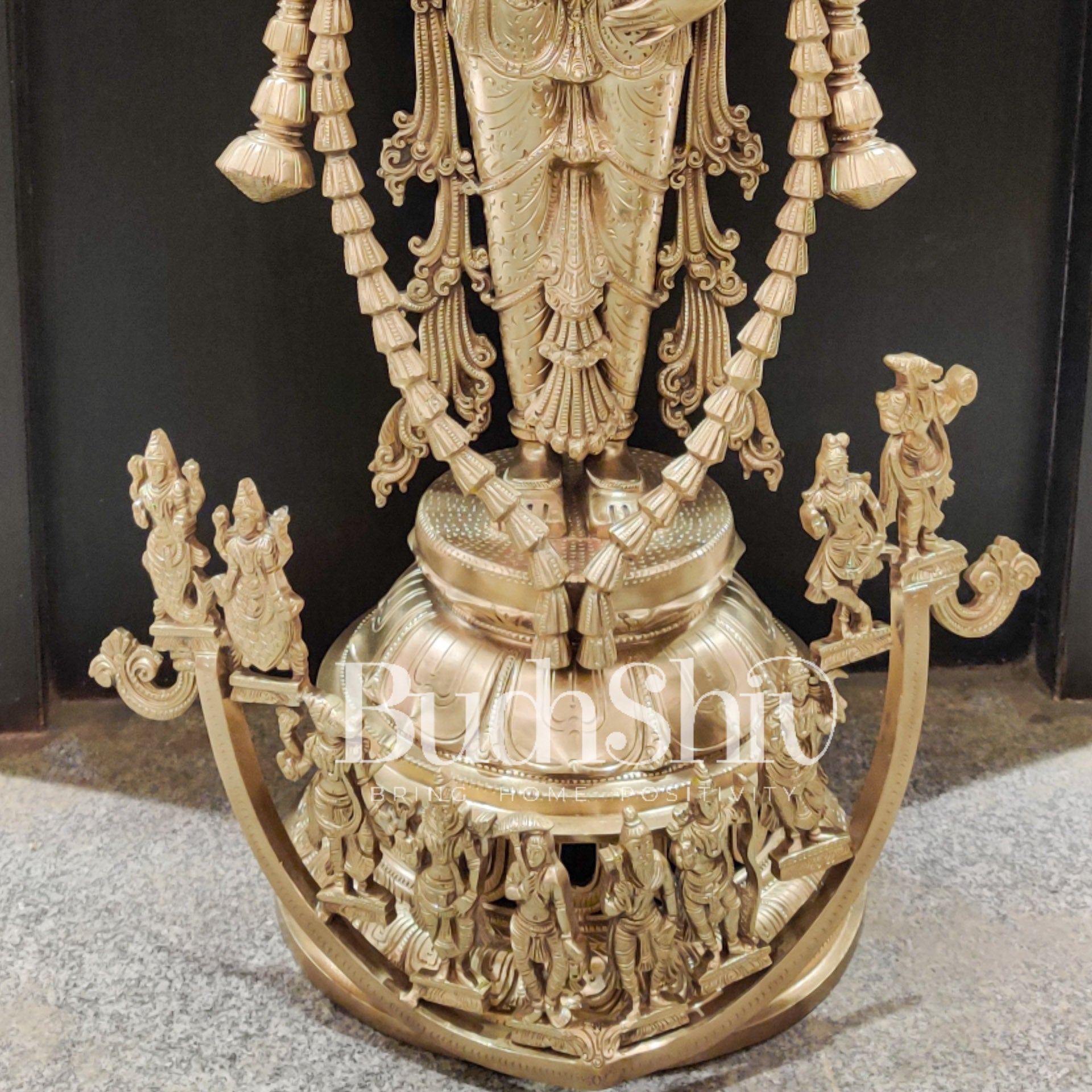 Sama Homes-bronze vishnu statue with dashavatar 35