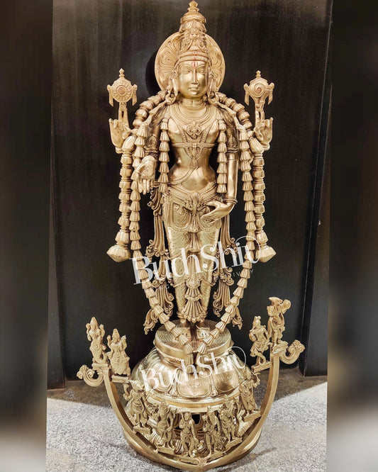 Sama Homes-bronze vishnu statue with dashavatar 35