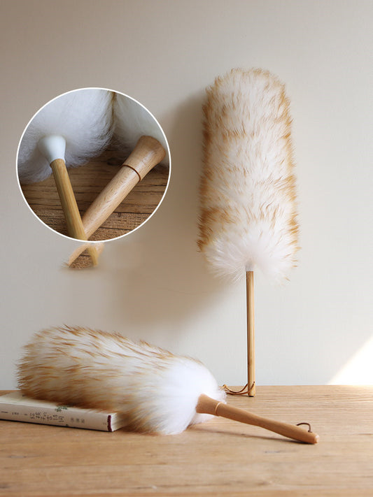 Feather Household Dust Removal Artifact Wool Electrostatic Dust-absorbing Duster For Car