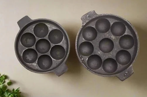 Cast Iron Kuzhi Paniyarakal (Paddu-Appe Tawa)