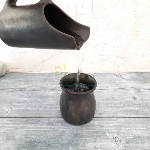 Glasses-Mugs Set: Manipur Black Pottery
