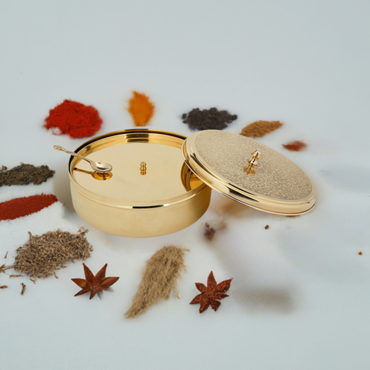 Indian Brass masala box in canada