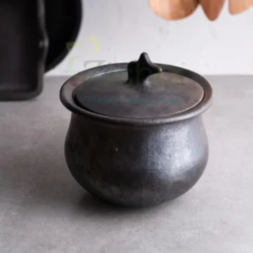Hamlei: Manipur Black Pottery Gravy Pot