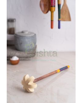 Buttermilk Churner: Lac-Turned Wood