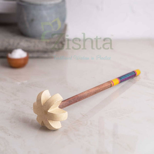 Buttermilk Churner: Lac-Turned Wood