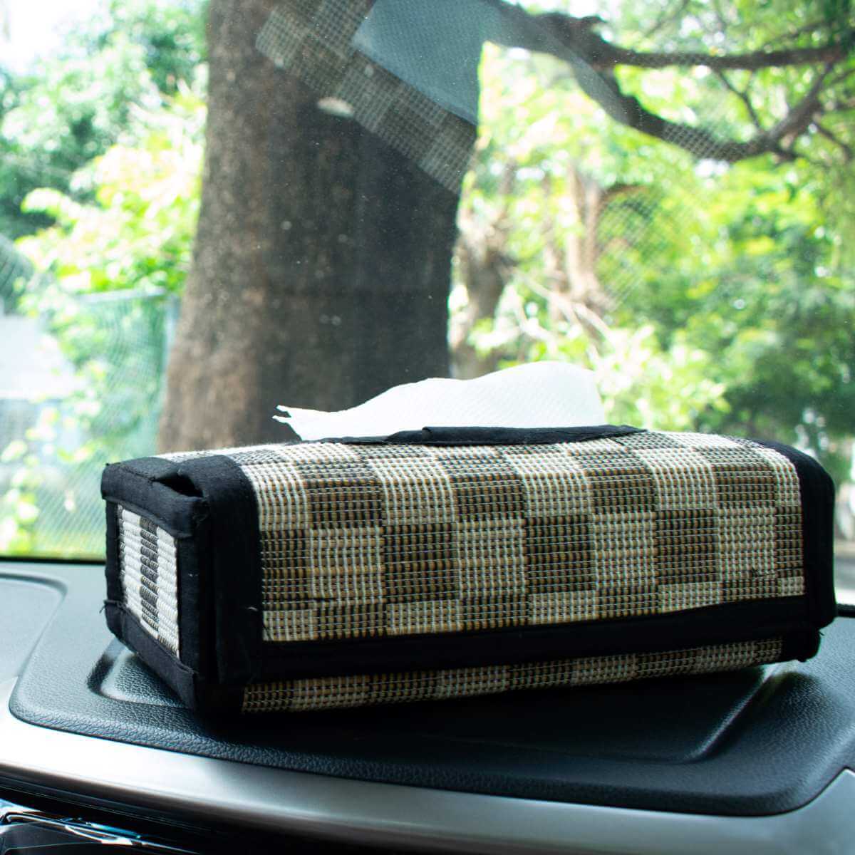 Tissue Box Holder Madur Grass