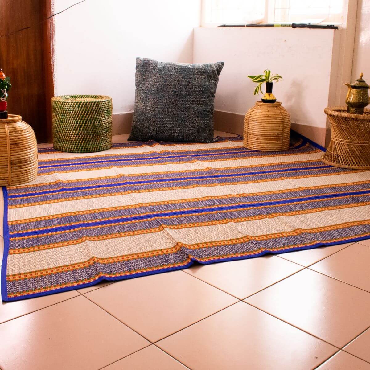 Natural River Grass Madur Mats- Large (4 Fold)