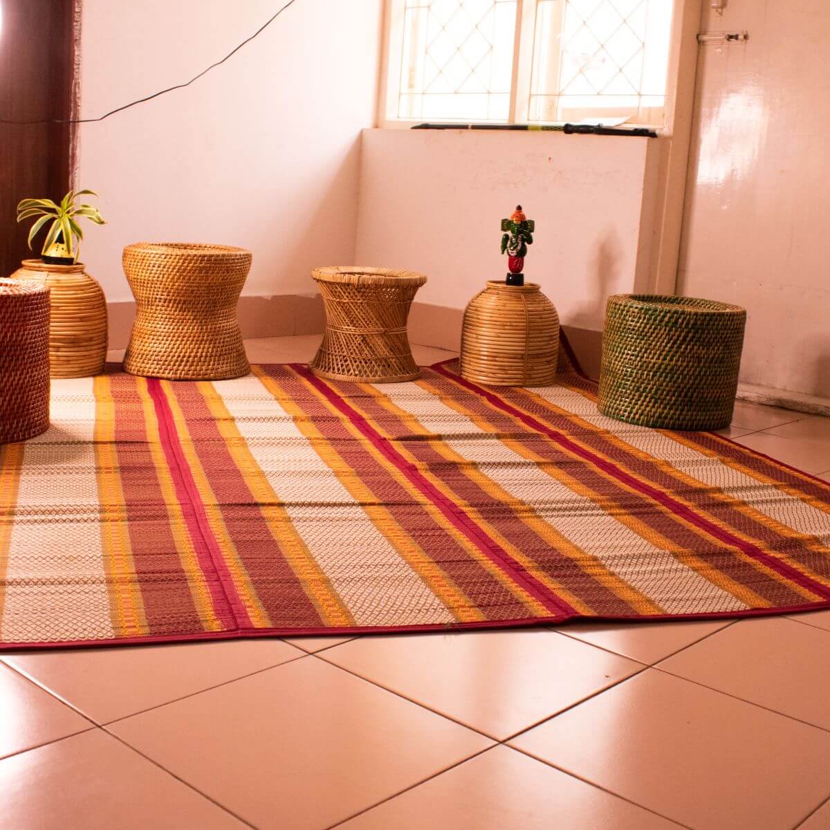 Natural River Grass Madur Mats- Large (4 Fold)