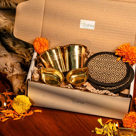 Prakriti Swarna Deepam Set | A tasteful gift for Important Occasions