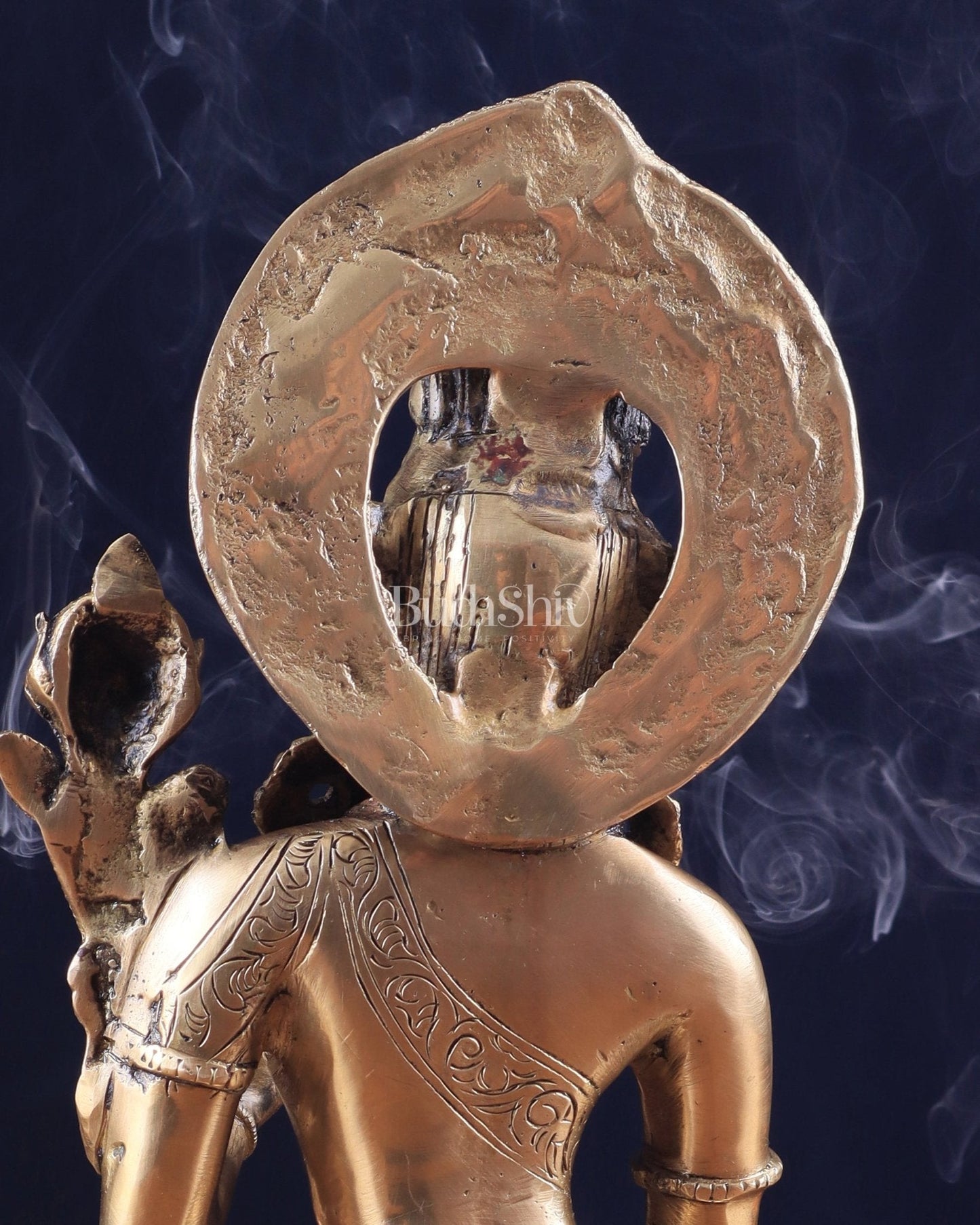 Pure Brass Superfine Lord Indra Dev Unique Statue 12 inch