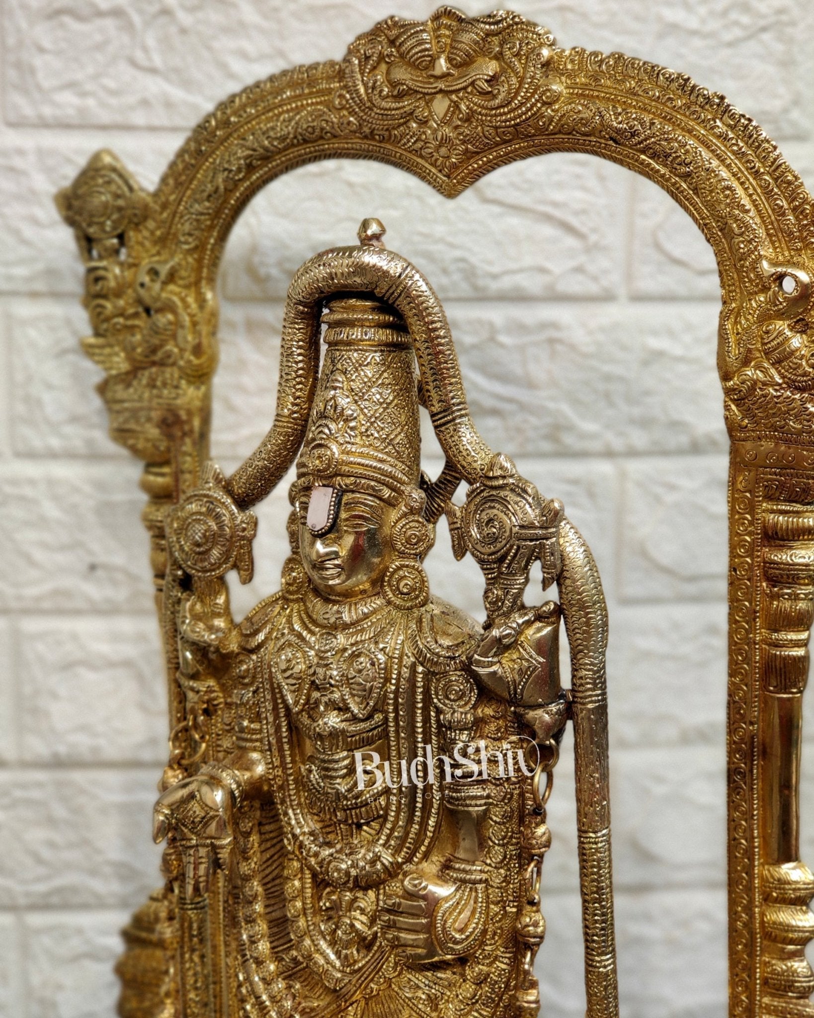 Sama Homes-tirupati balaji brass idol 25 inches 2