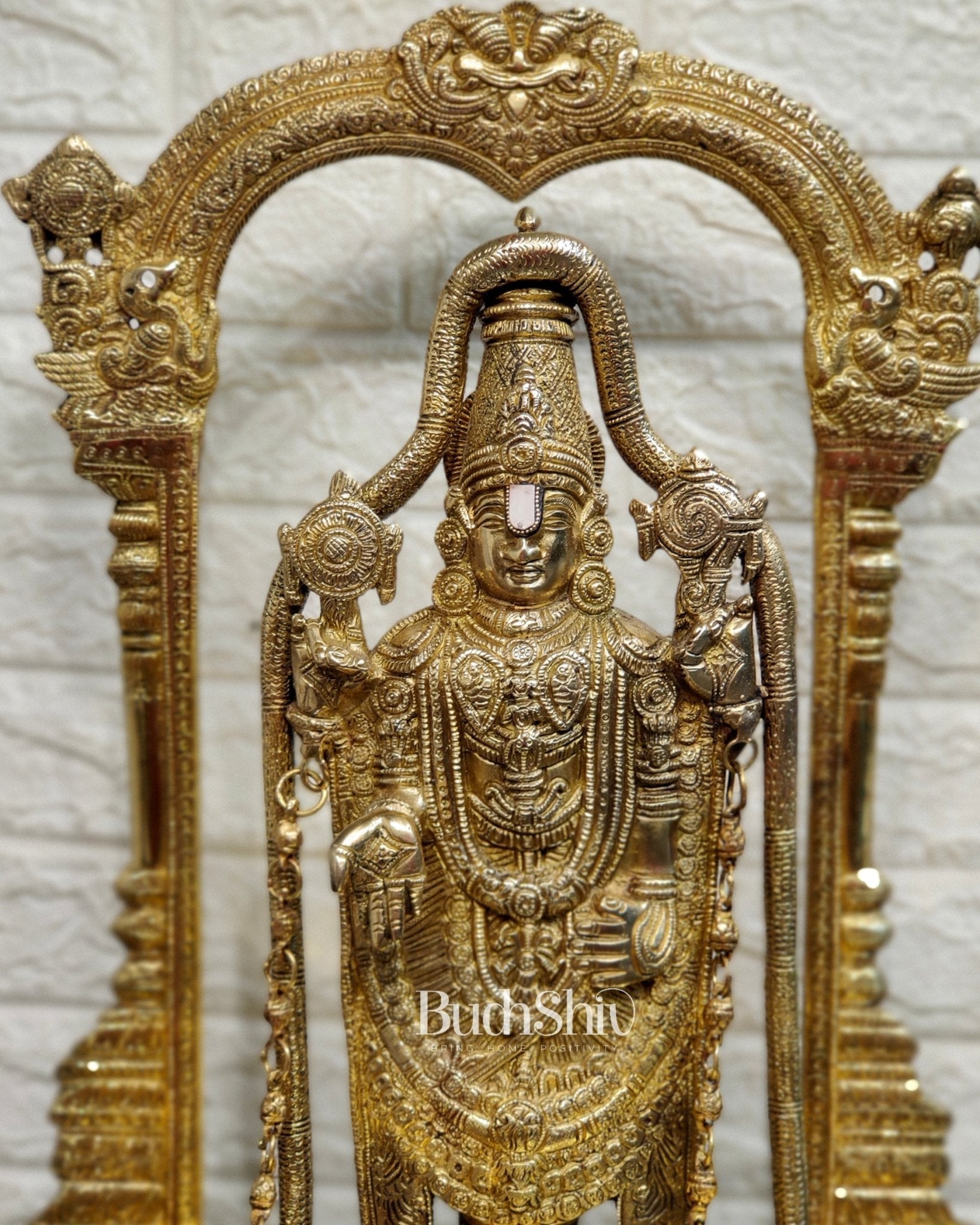 Sama Homes-tirupati balaji brass idol 25 inches 2