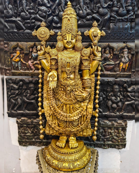 Sama Homes-tirupati balaji venkateshwar brass statue idol 47 inches 3