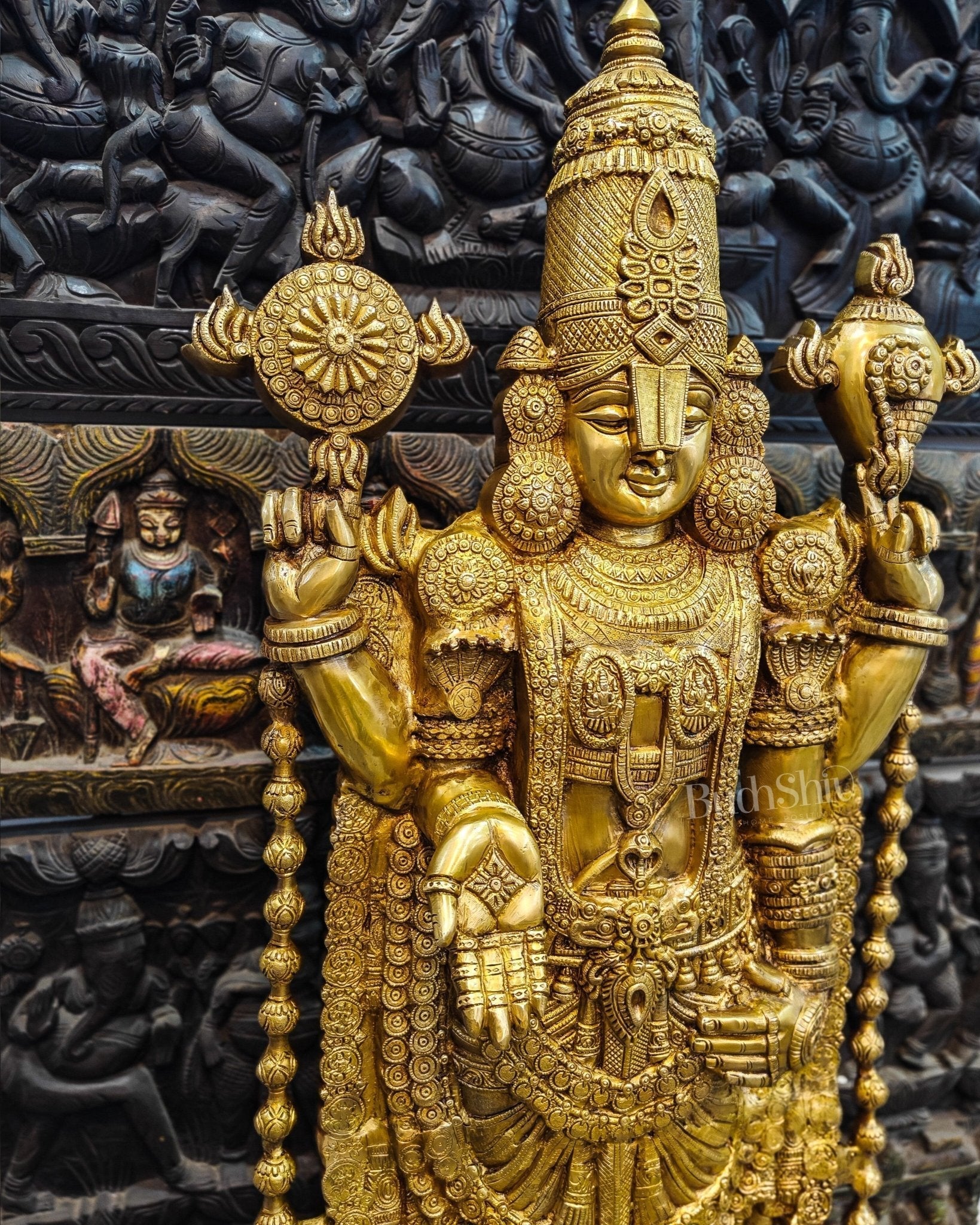 Sama Homes-tirupati balaji venkateshwar brass statue idol 47 inches 3