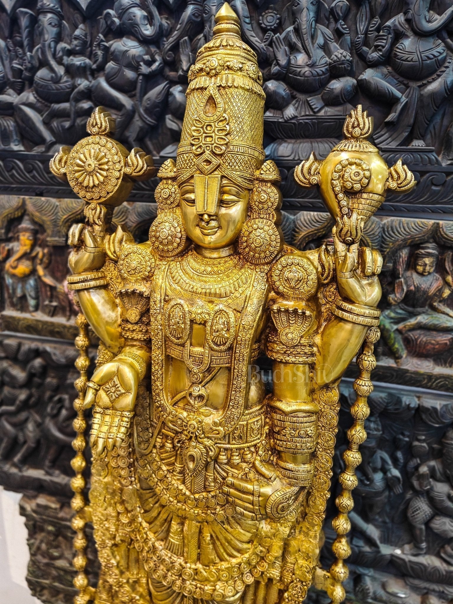 Sama Homes-tirupati balaji venkateshwar brass statue idol 47 inches 3