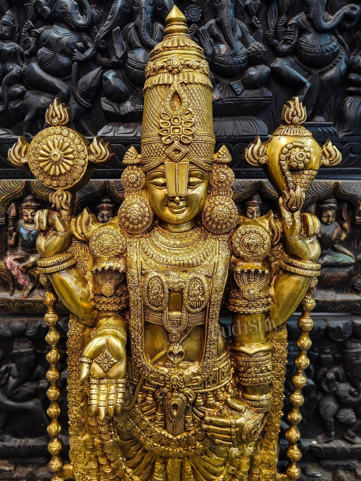 Sama Homes-tirupati balaji venkateshwar brass statue idol 47 inches 3