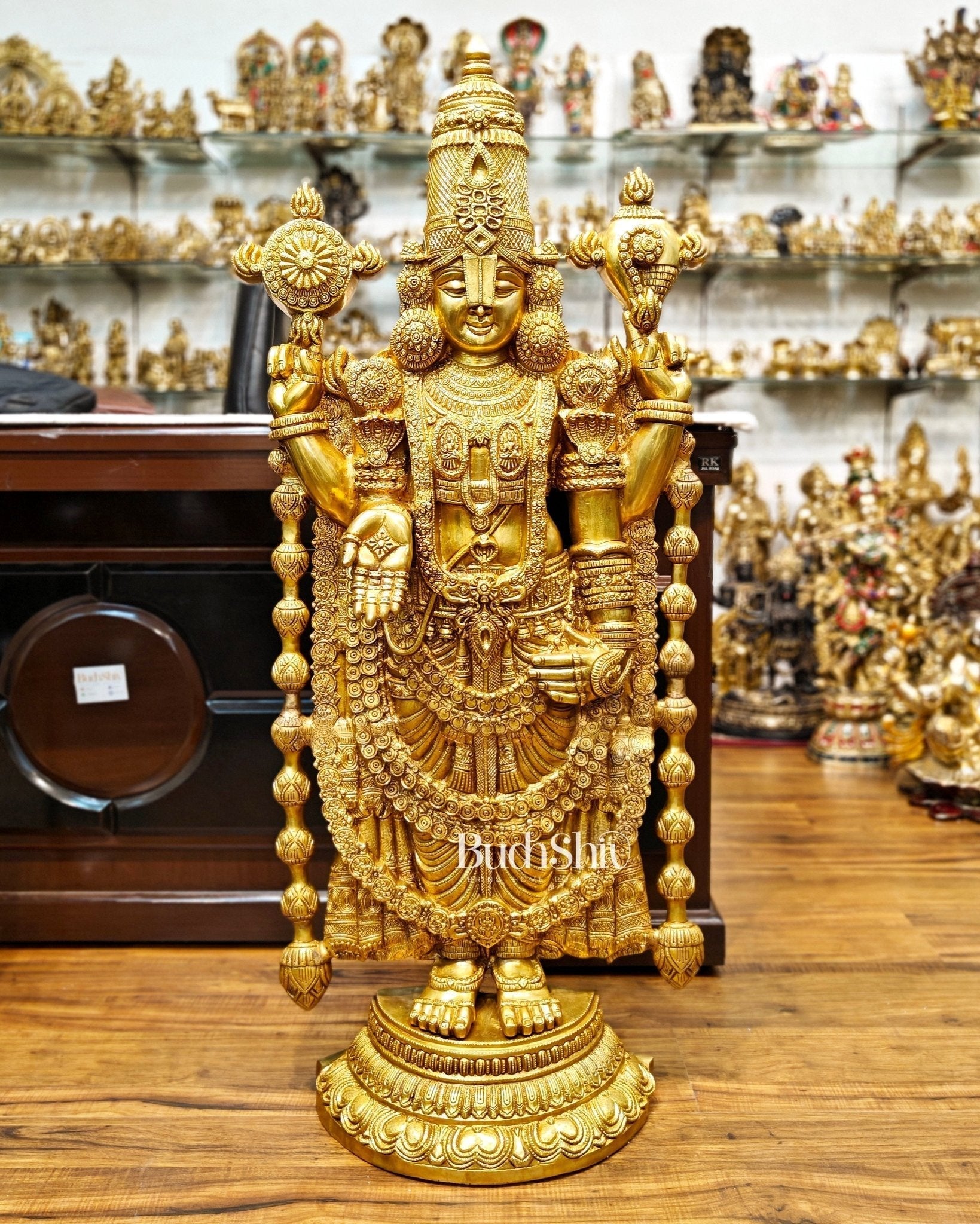 Sama Homes-tirupati balaji venkateshwar brass statue idol 47 inches 3