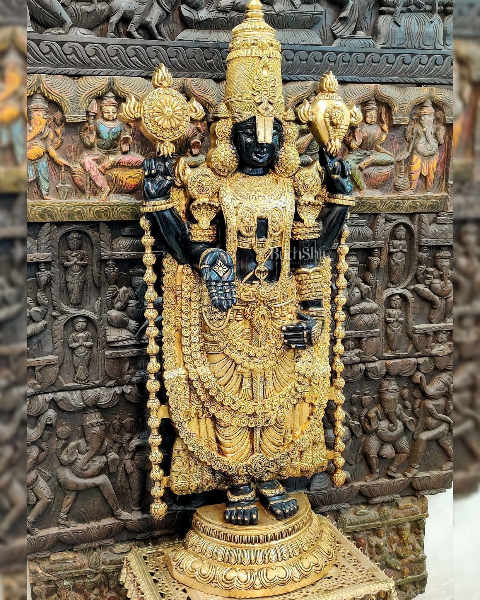 Sama Homes-tirupati balaji venkateshwar brass statue idol 47 inches