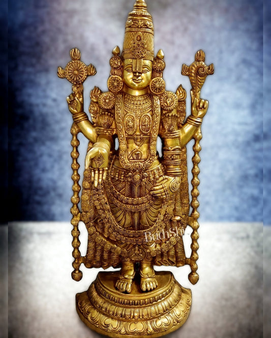 Sama Homes-tirupati balaji venkateshwar brass statue idol 40 inches