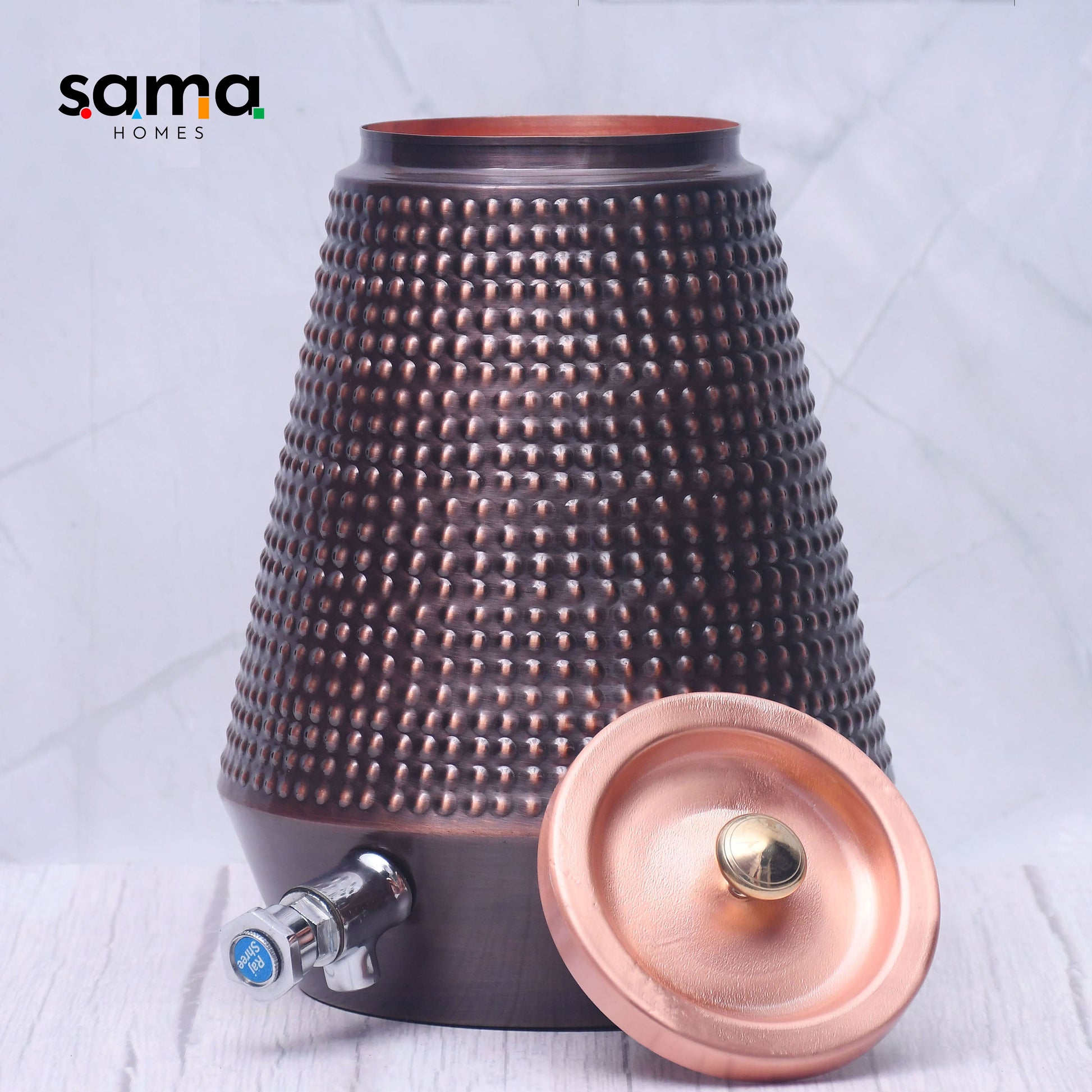 SAMA Homes - pure copper conical antique bubble designed capacity 5000 ml