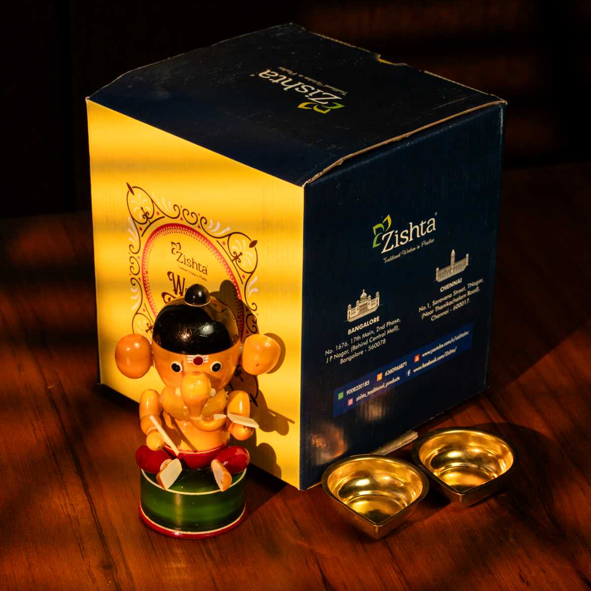 Festival Wooden Ganesha & Diya Set | All Occasion gifting