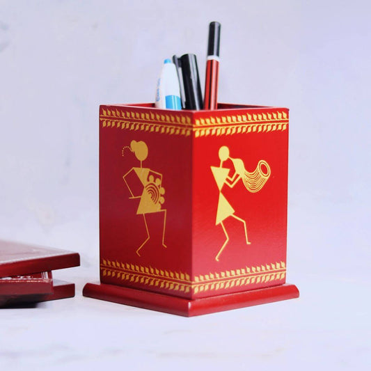 Wooden Pen Stand Set of 2