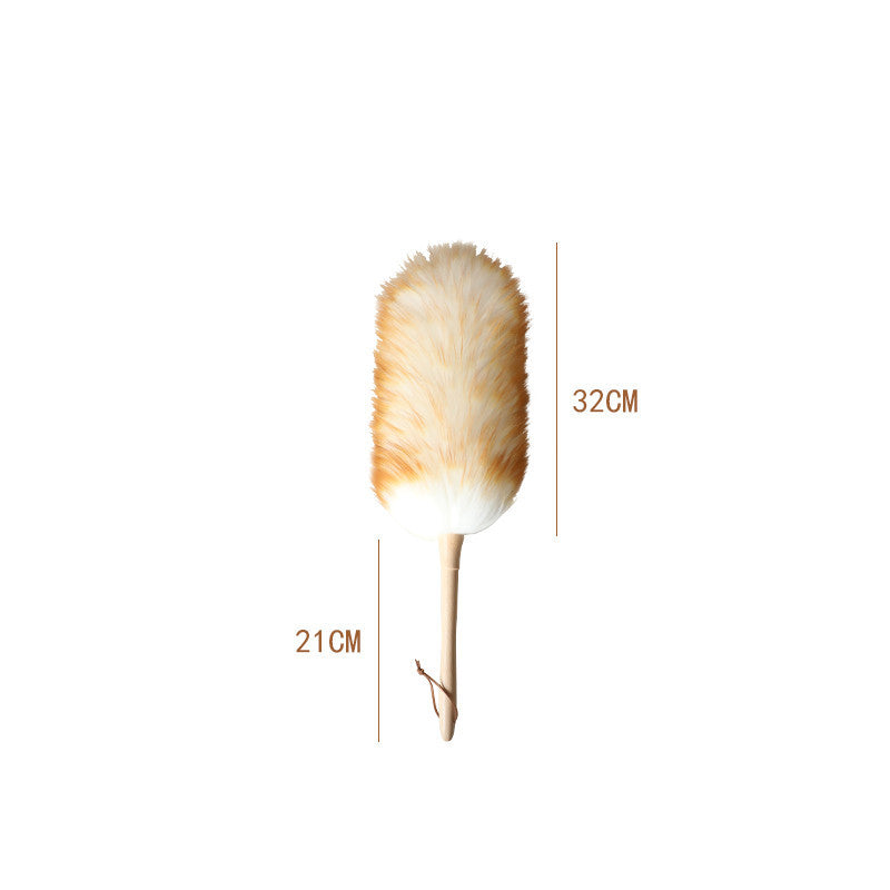Feather Household Dust Removal Artifact Wool Electrostatic Dust-absorbing Duster For Car