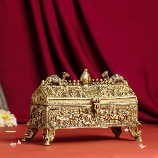 Brass Camel Jewellery Box (6 Inch)