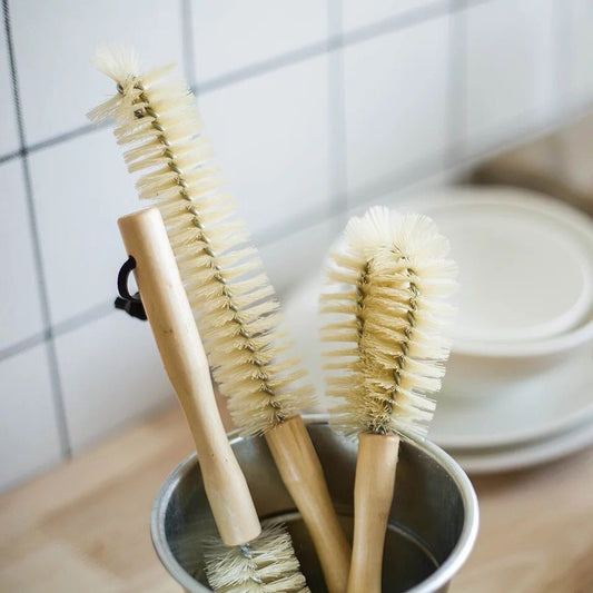 Simple And Durable Cup Brush With Wooden Handle
