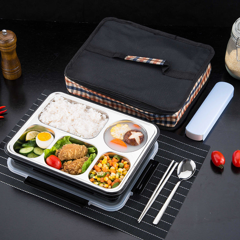 304 Stainless Steel Insulated lunch Box Student Lunch Box With Lid