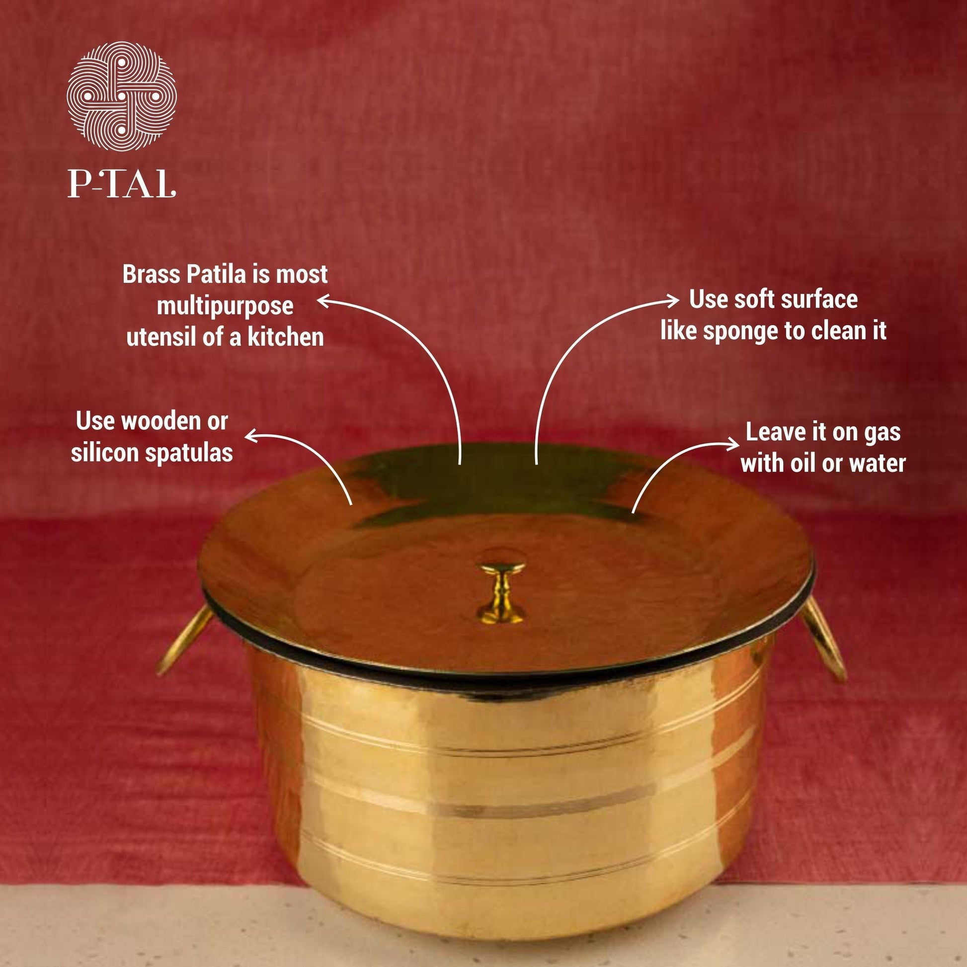 sama homes set of 3 brass patilas milk topias 1l 3l 5l