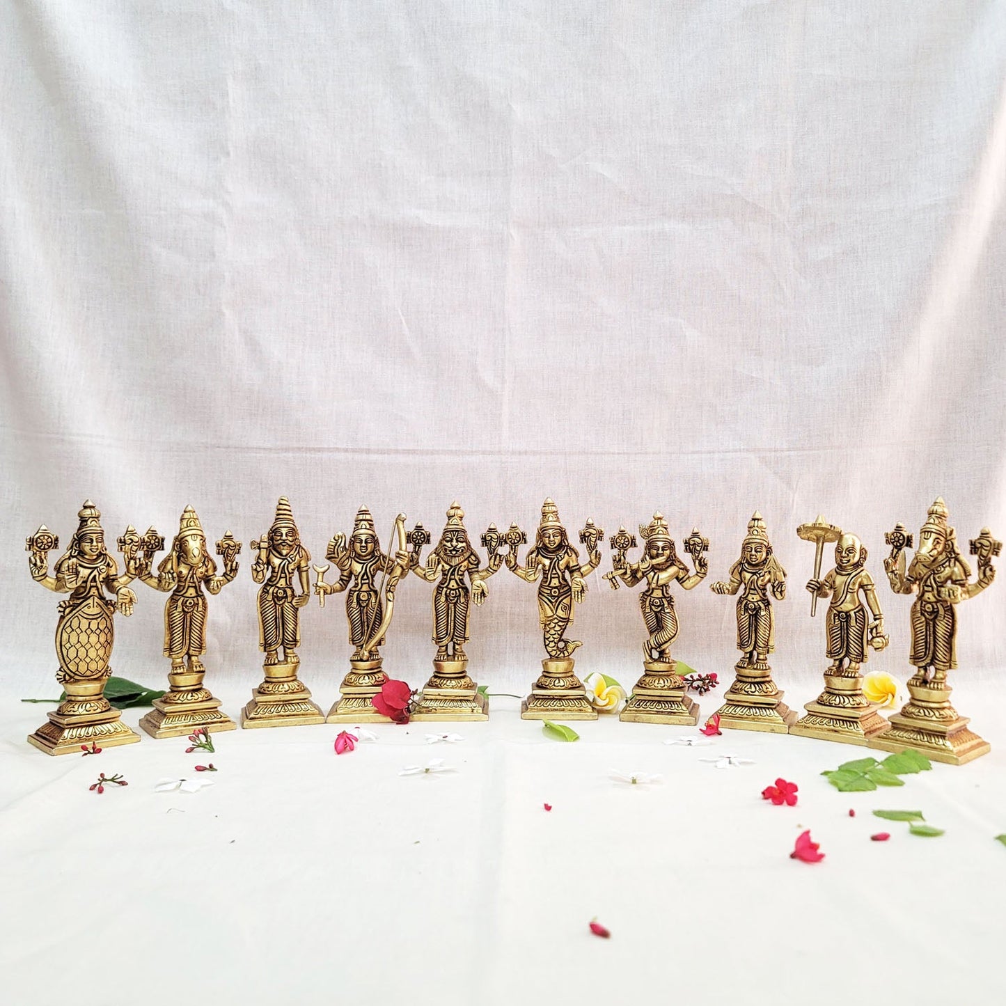 Brass Vishnu Dashavtar