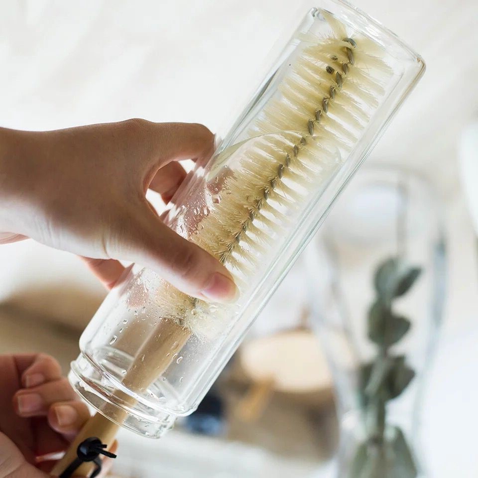 Simple And Durable Cup Brush With Wooden Handle