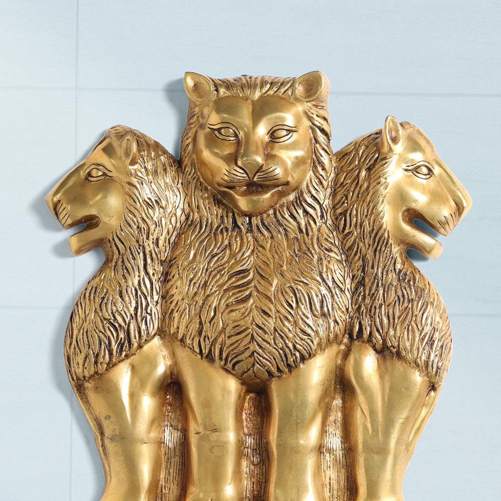 Brass Ashok Stambh Wall Hanging (19.5 Inch)